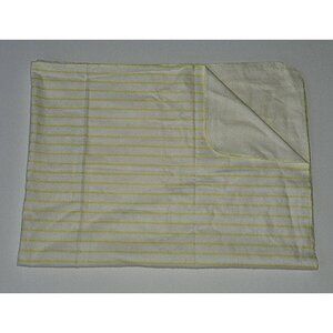 Carter's Yellow White Striped Receiving Blanket Lovey Security 100% Cotton